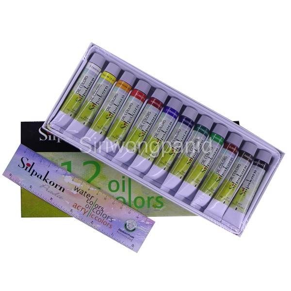 silpakorn oil colors 12 สี