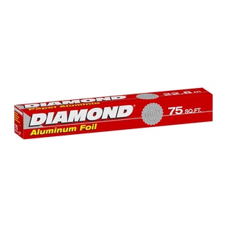 ไดมอนด์ อะลูมิเนียมฟอยล์ ขนาด 75 ตารางฟุต/Diamond Aluminum Foil 75 sq. ft.