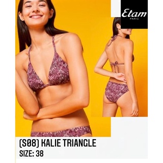 Etam top bikini (เฉพาะเสื้อ) ชุดว่ายน้ำ บิกินี่ แบรนด์เอแตม (S08) swimming wear แบรนด์เนม Brandname ของแท้