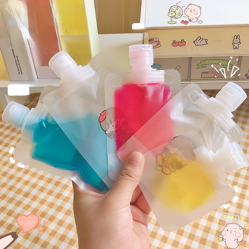 กระเป๋าใส่ขวดโลชั่น แชมพู เครื่องสําอาง ลายการ์ตูนน่ารัก ขนาด 30 มล. 50 มล. 100 มล. สําหรับเดินทาง