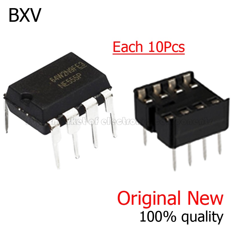 20 ชิ้น/ล็อตใหม่ NE555 NE555P NE555N 555 จับเวลา DIP-8 8 Pin DIP ซ็อกเก็ต/SOP-8 SMD NE555DR IC BXV