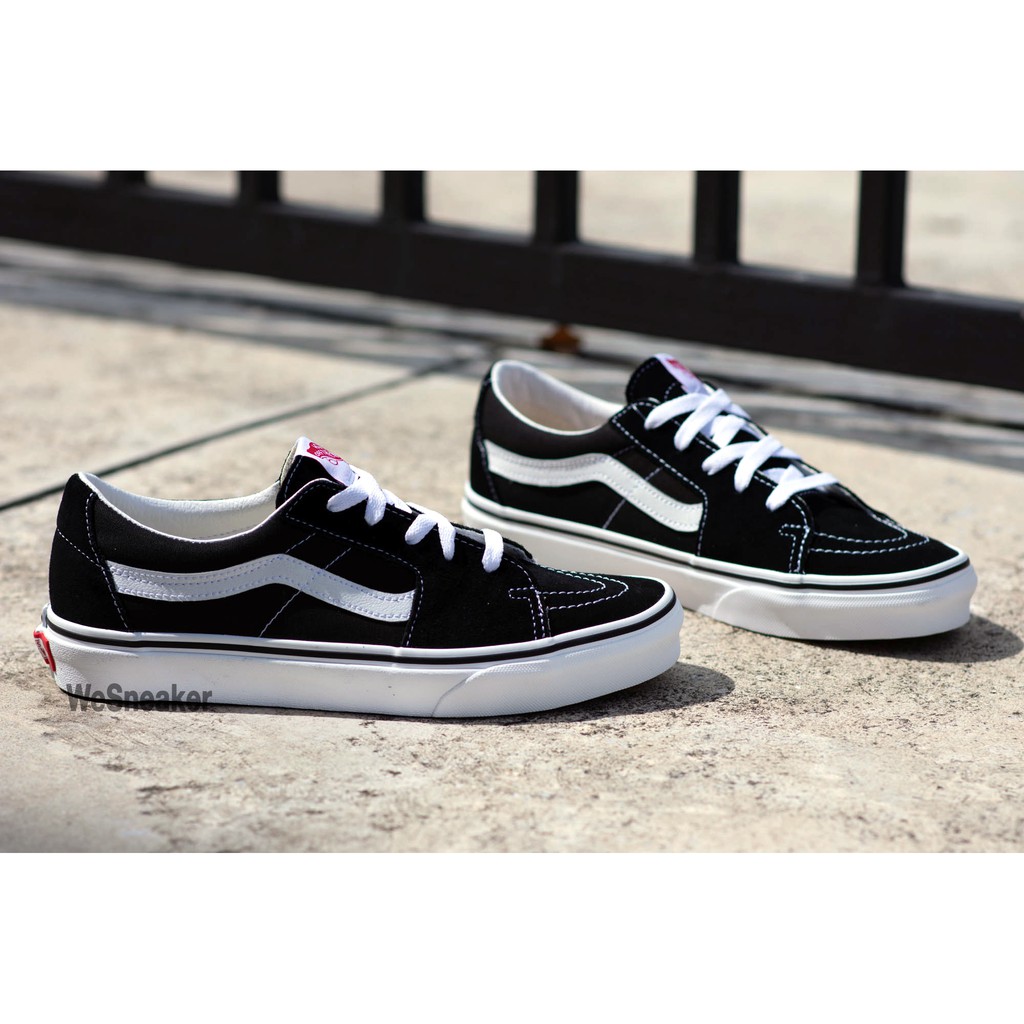 VANS SK8 (Low) - Black/True White รองเท้า VANS แท้ Authorized Dealer
