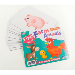 MISBOOK การ์ด Flash Card - Farm Animals