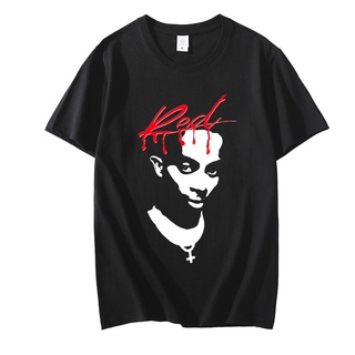 เสื้อยืดวินเทจใหม่ เสื้อยืดลําลอง แขนสั้น พิมพ์ลายอัลบั้ม Playboi Carti Music 90s Rap สีแดง สไตล์ฮิปฮอป แฟชั่นสําหรับผู้