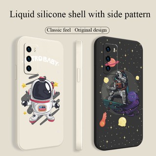 เคสโทรศัพท์ยูนิเวอร์แซลเมสเซนเจอร์ Liquid Silicone Phone Case For Samsung Galaxy Note 20 Plus Ultra Note 10 Plus Note 9 Shockproof Camera Lens Protection Soft Back Cover เคสมือถือ