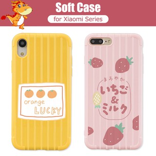 เคส Cases Xiaomi CC9 Pro Mi 9 A3 Mi9T Pro CC9E Redmi 7 7A 8 8A K20 Pro Redmi Note 7 Pro 7S 8 10 Pro เคสโทรศัพท์มือถือลายสตรอเบอร์รี่สําหรับ