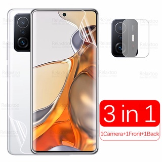 ฟิล์มไฮโดรเจลนิ่ม ป้องกันกล้องหลัง 3-in-1 สําหรับ Xiaomi Mi 11T Pro Xiaomi Mi11T Mi11 11 T 11TPro