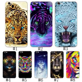 vivo y 53 y 55 y 71 y 71 i y 81 i y 91 y 95 y 67 v 5 s เคสโทรศัพท์มือถือซิลิโคนลายเสือสิงโต