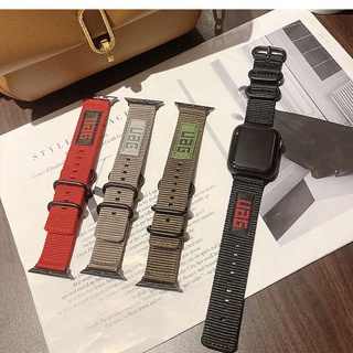 สายนาฬิกาข้อมือไนล่อน สําหรับ iwatch 7 6 SE 5 4 3 2 iwatch band 44 มม. 40 มม. 42 มม. 38 มม. 45 มม. 41 มม. UAG