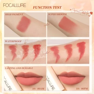 Focallure Natural #JasmineMeetsRose Matte Lipstick - เม็ดสีสูงติดทนนาน กันน้ำ น้ำหนักเบา ไม่จับเป็นก้อน นุ่มเนียน
