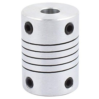 6mm to 8mm Shaft Coupling 25mm Length 18mm Diameter Stepper Motor Coupler Aluminum Alloy Joint Connector for 3D Printer