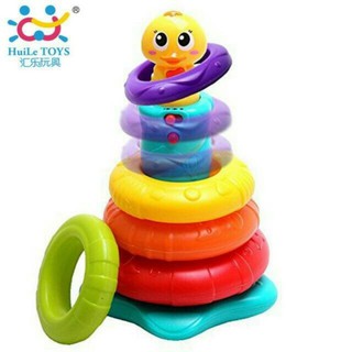 ของเล่นเสริมทักษะ ห่วงเรียงดนตรีคุณหนูน้อย Stacking Rainbow Duck