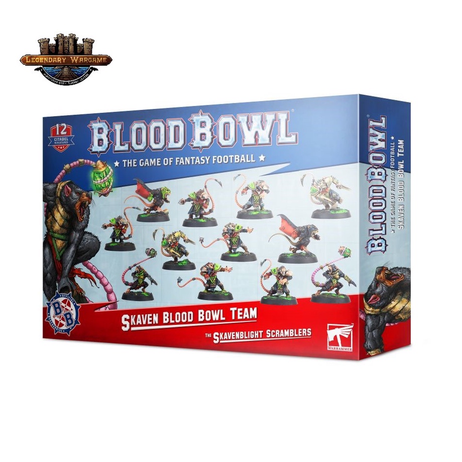 [พร้อมส่ง]Warhammer 40K :Warhammer Blood Bowl: THE SKAVENBLIGHT SCRAMBLERS โมเดลเกมสนามจำลอง