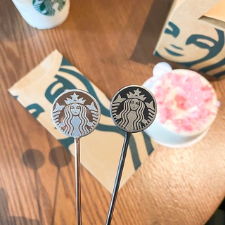 Starbucks ช้อนคนกาแฟ ช้อนชา ขนมหวาน สเตนเลส ของขวัญคริสต์มาส