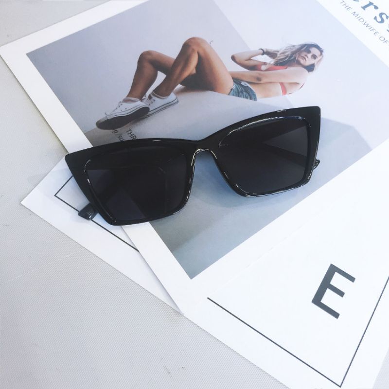 New แว่นตาแฟชั่น แว่นตากันแดด แคทอายทรงใหญ่ [ร้านไทย🇹🇭สินค้าพร้อมส่ง] - รูปที่ 2