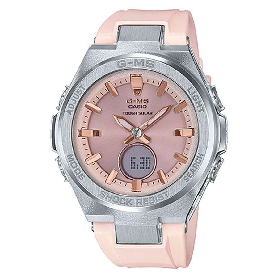 Casio Baby-G นาฬิกาข้อมือผู้หญิง สายเรซิ่น รุ่น MSG-S200,MSG-S200-4A,MSG-S200-4ADR - สีชมพู