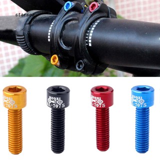 STSE_4Pcs Bicycle Handlebar Stem Screw 7075Aluminum Alloy Bolt Fixed Gear MTB