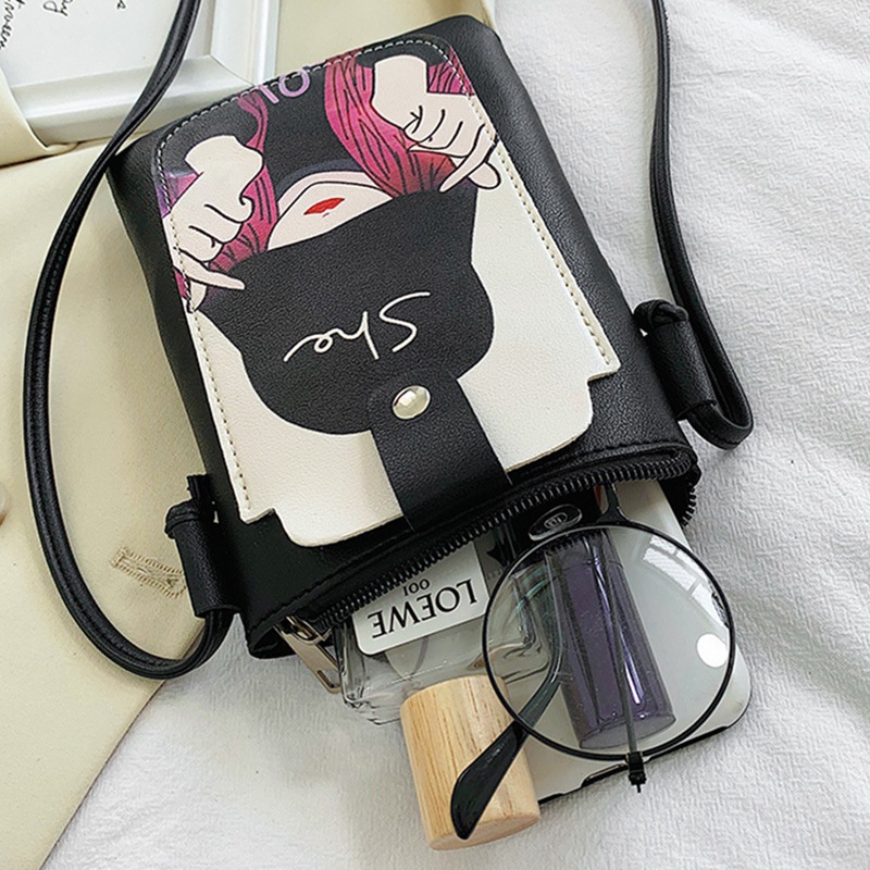 👜พร้อมส่ง J073 กระเป๋าสะพายข้าง กระเป๋าใส่โทรศัพท์ใส่เหรียญใส่บัตรต่างๆ แฟชั่น หนังPU สไตส์เกาหลี