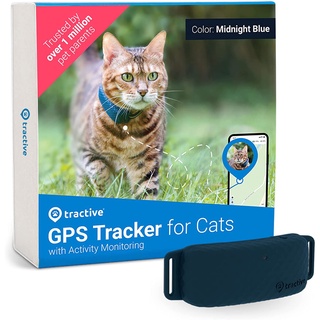 Tractive GPS For Cat 4 (2022) - ปลอกคอ GPS แมว 4G GPS Tracker แบบ Realtime ไม่จำกัดระยะ กันน้ำได้ GPS สัตว์เลี้ยง