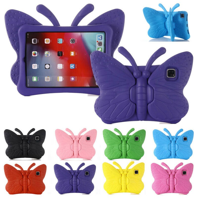 For iPad Pro 11″ 3rd Gen 2021/2020 Air 4/Air 5 10.9″Kids Cute Butterfly Stand EVA Protective Case Cover