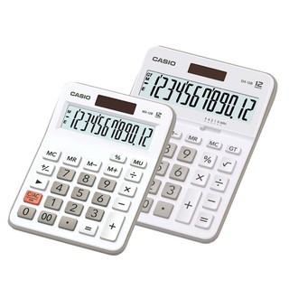 เครื่องคิดเลขแพ็คคู่ สีขาว คาสิโอ DX-12B-WE + MX-12B-WE Duo Casio White DX-12B-WE + MX-12B-WE Duo Twin Pack Calculator