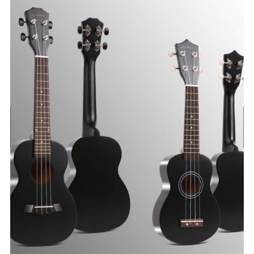 REAL PHOTO - สีดําด้าน UKULELE CONCERT และ SOPRANO