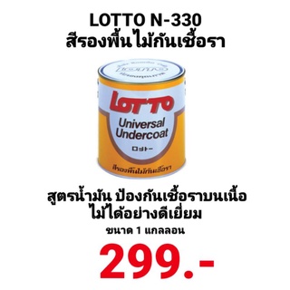 สีรองพื้นไม้กันเชื้อรา ลอตโต้ LOTTO UNIVERSAL UNDERCOAT N-330 ขนาด 1 แกลลอน 3.5ลิตร