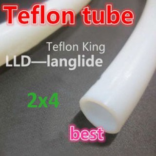 1 เมตร 2x4mm เส้นพลาสติกเทฟลอน PTFE(2x4mm Filament, Teflon, PTFE)