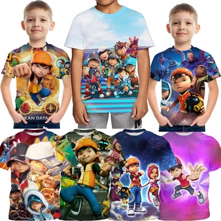 (3-13 ปี) เสื้อยืดลําลอง พิมพ์ลายการ์ตูน Boboiboy 3D เหมาะกับงานปาร์ตี้ แฟชั่นสําหรับเด็กผู้ชาย