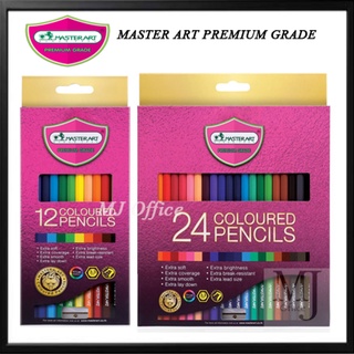 ใหม่ล่าสุดสีมาสเตอร์อาร์ท MASTER ART PREMIUM GRADE 12,24 COLORED PENCILS