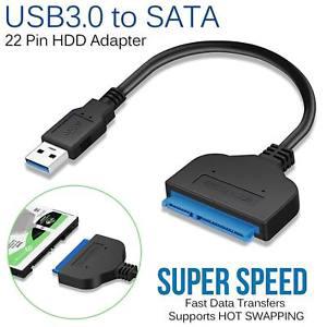 อะแดปเตอร์เชื่อมต่อ USB 3.0 to SATA 22 Pin 2.5 นิ้ว Hard Disk Drive SSD