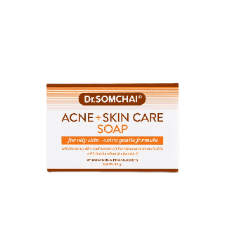 ดร.สมชาย สบู่ สิว และบำรุงผิว 80 กรัม (ผิวธรรมดาและผิวมัน) 1 ก้อน Dr.Somchai Acne Soap