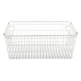 🔥HOT🔥 ตะกร้าสเตนเลสเหลี่ยมแบบเปิดหน้าซ้อนได้ L KECH ตะกร้าใส่ของในครัว WIRE BASKET KECH ORGAN L STAINLESS STEEL