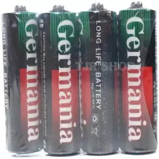 ถ่าน AA Germania 1.5V Long Life แพ็ค 4 ก้อน ถ่านไฟฉาย สำหรับรีโมท เมาส์ไร้สาย นาฬิกา ของเล่น ไฟฉาย