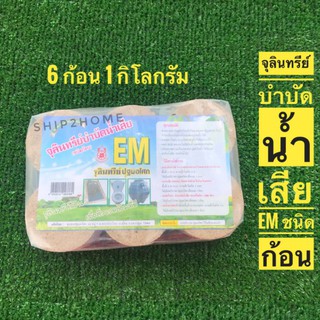 EM Ball​ จุลินทรีย์​บำบัดน้ำเสียชนิดก้อน​ (บรรจุ 6ก้อน 1กิโลกรัม)