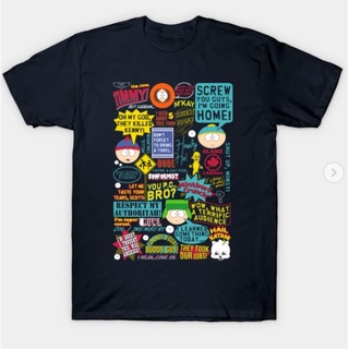 เสื้อยืดพิมพ์ลายแฟชั่น เสื้อยืดแขนสั้น ผ้าฝ้ายแท้ พิมพ์ลายการ์ตูน South Park American เข้ากับทุกการแต่งกาย สําหรับผู้ชาย