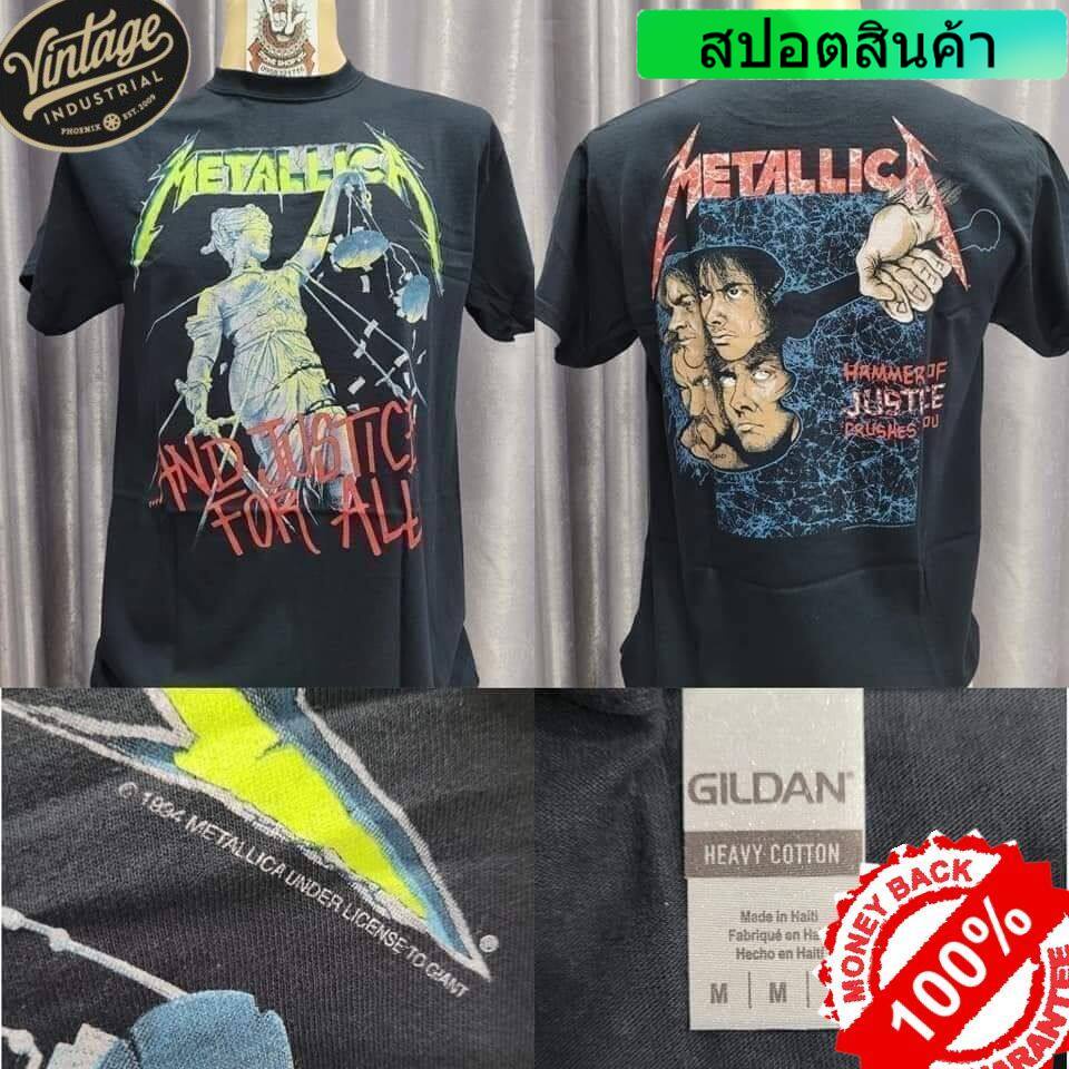 🌍เสื้อวง METALLlCA ลิขสิทธิ์แท้ 100% ป้ายGILDAN UK