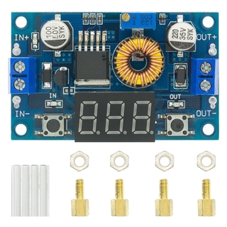 XL4015 High power 5A 75W DC-DC โมดูลชาร์จแบบปรับขั้นตอนลงขั้นตอนลง Buck Converter LED Driver พร้อมโวลต์มิเตอร์สีแดง