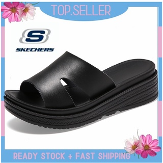 [พร้อมส่ง] *Skechers__go Walk Arch Fit รองเท้าแตะโลฟเฟอร์ ส้นแบน แบบสวม สําหรับผู้หญิง ผู้ชาย