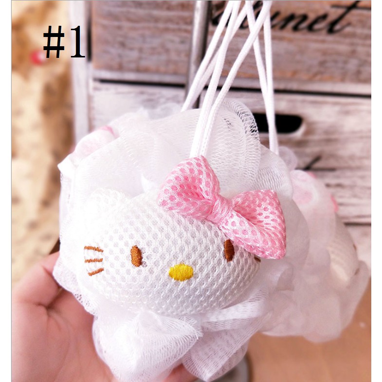 Life-365 Hello Kitty ลูกบอลอาบน้ําลายดอกไม้น่ารักสําหรับห้องน้ําห้องอาบน้ํา - รูปที่ 4