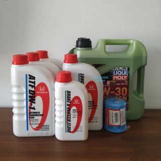 LIQUIMOLY5W-30MOLYGENสังเคราะห์แท้15000โล+ชุดเซตฮอนด้า