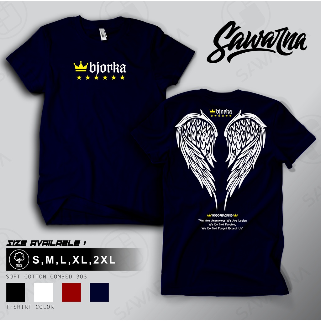 02 เสื้อยืด DISTRO เสื้อ BJORKA VENDETTA VIRAL CURRENT UNISEX ผู้ชายผู้หญิง ORIGINAL