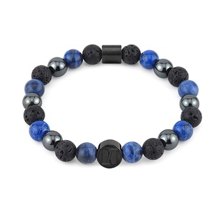 N.IX กำไลหิน รุ่น The Origin - Indigo (Lapis Lazuli, Sodalite, Hematite, Lava) ขนาด 8 มม.