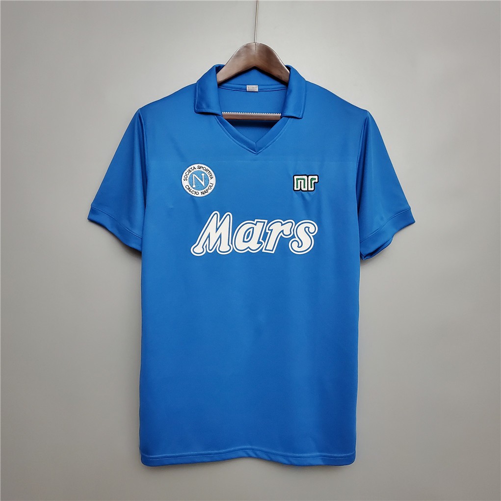 88-89 Napoli Home Away เสื้อฟุตบอลย้อนยุคฟุตบอล
