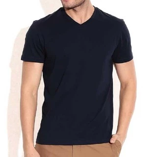 Tshirtmart เสื้อยืด คอวี สีขาว สีดำ ผ้าฝ้าย100% - SV