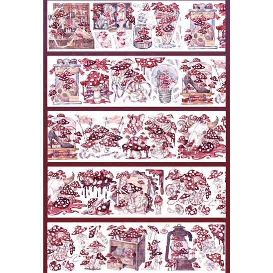 [สกัดห่วง 100 ซม.] จาก BOBO FISH STUDIO ลายเห็ด (Bo41)=> PET