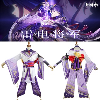 ชุดเครื่องแต่งกายคอสเพลย์ Genshin Impact Raiden Shogun สําหรับผู้หญิง