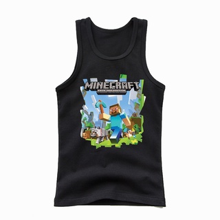 เสื้อกั๊กผ้าฝ้ายระบายอากาศได้ดีสําหรับเด็ก Minecraft
