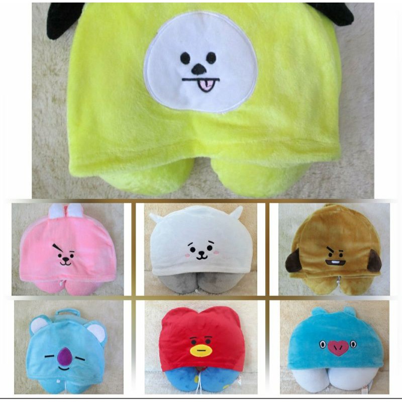 DREAMTOY96 chimmy cooky shooky koya RJ หมอนรองคอหมวก