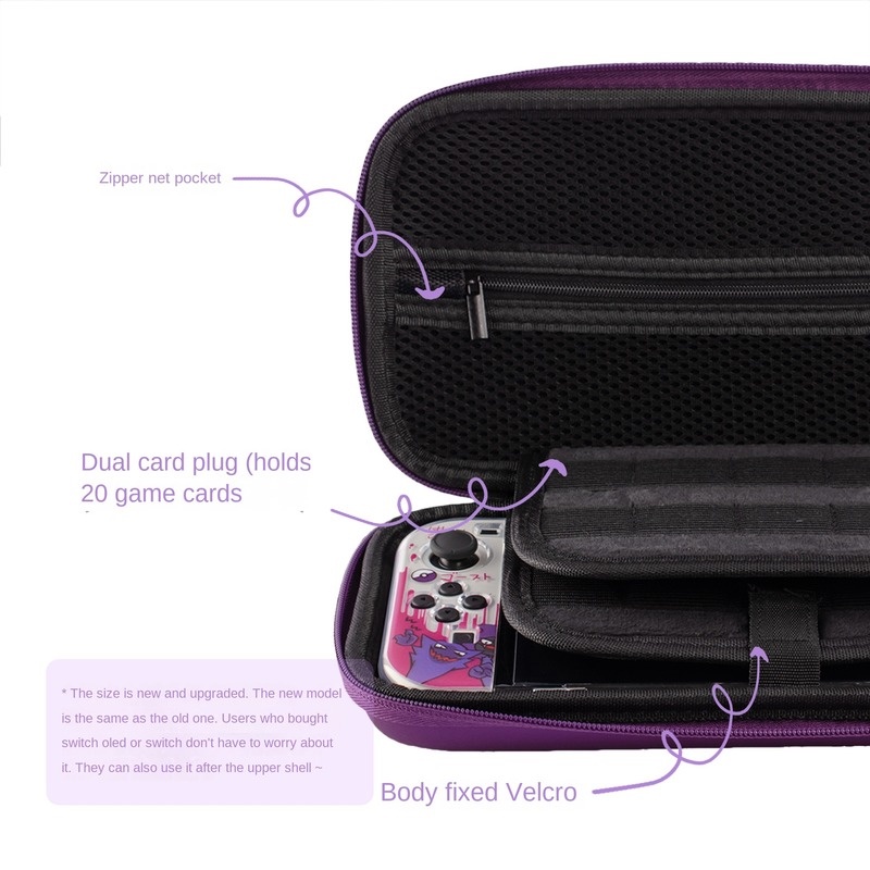 กระเป๋าเคสใส่การ์ดเกมคอนโซล ลายโปเกม่อน สําหรับ Nintendo Switch Oled